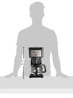 10 Cup Home Drip Coffee Brewer, Fast Brewing, Black