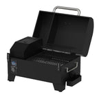 150 Wood Pellet Grill and Smoker with Flame Broiler 256 Sq In Cooking Space 180F to 500F 7 lb Hopper Black