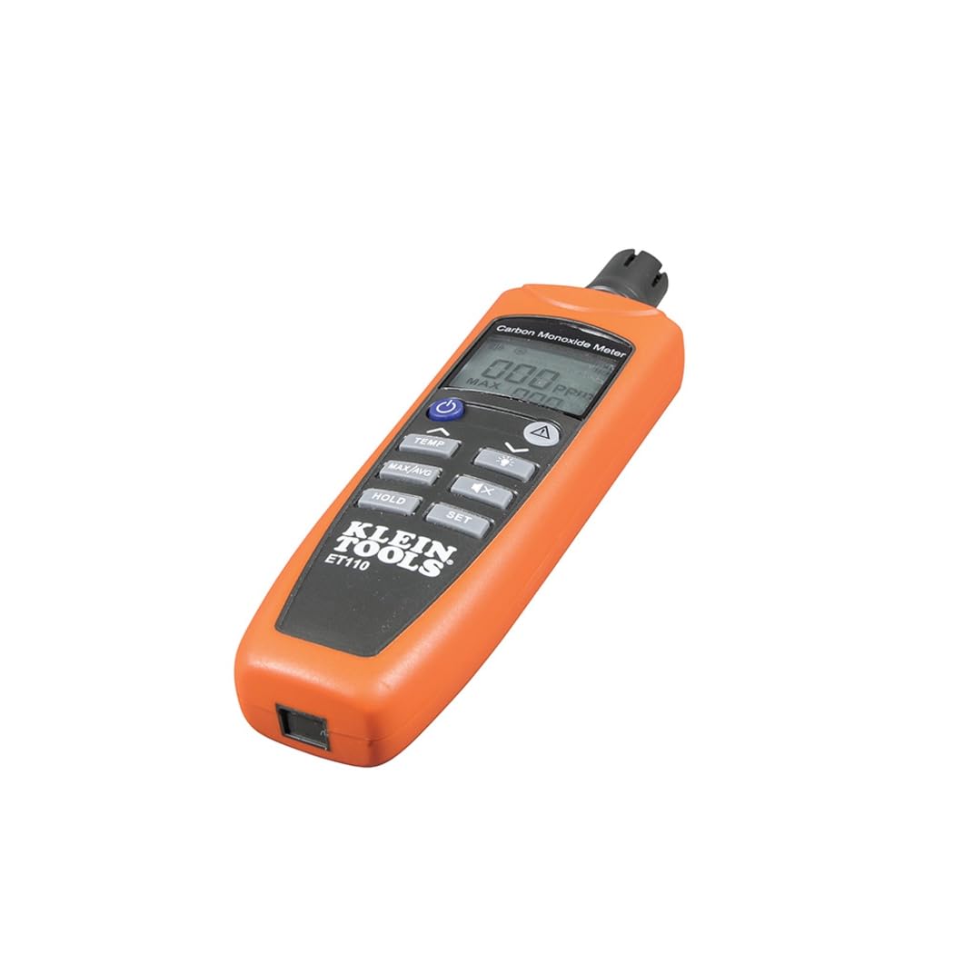 ET110 CO Meter with Exposure Limit Alarm Portable Carbon Monoxide Detector for Home and Work Safety