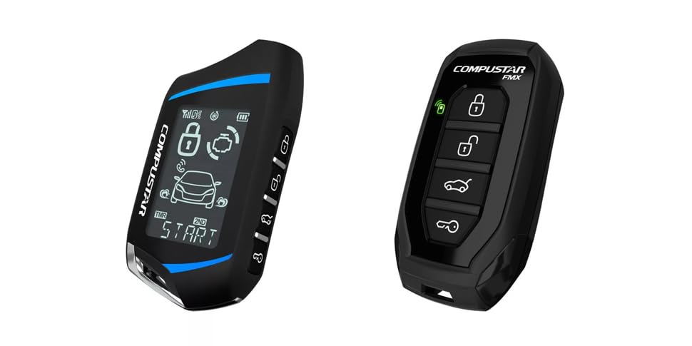 CS7900-AS All in One 2 Way Remote Start and Alarm Bundle with 3000 Feet Long Range for Cars