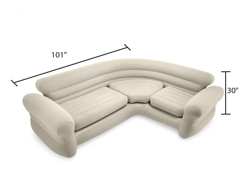 Inflatable Corner Sofa L Shaped Couch Family Lounge Living Room Indoor Outdoor Seating Furniture