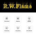 Modern Recessed and Wall Mounted Electric Fireplace 50 Inch Indoor Heater for Living Room Home