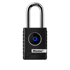 Bluetooth Smart Padlock Outdoor Keyless Security Smart Lock Black Weather Resistant 4401LHEC