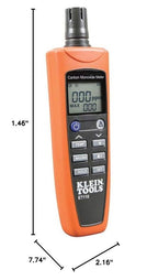 ET110 CO Meter with Exposure Limit Alarm Portable Carbon Monoxide Detector for Home and Work Safety