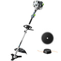 36CC 3 in 1 Gas Powered Weed Trimmer and String Trimmer with Brush Cutter and 3 and 40 Tooth Blades