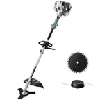36CC 3 in 1 Gas Powered Weed Trimmer and String Trimmer with Brush Cutter and 3 and 40 Tooth Blades