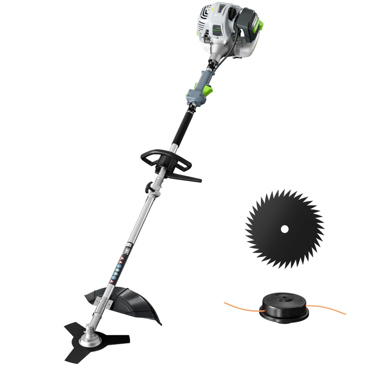 36CC 3 in 1 Gas Powered Weed Trimmer and String Trimmer with Brush Cutter and 3 and 40 Tooth Blades