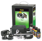 CN Gravity Feed Airbrush Kit for Beginners DIY Painting Crafts Hobby Airbrushing with Fine Detail Control