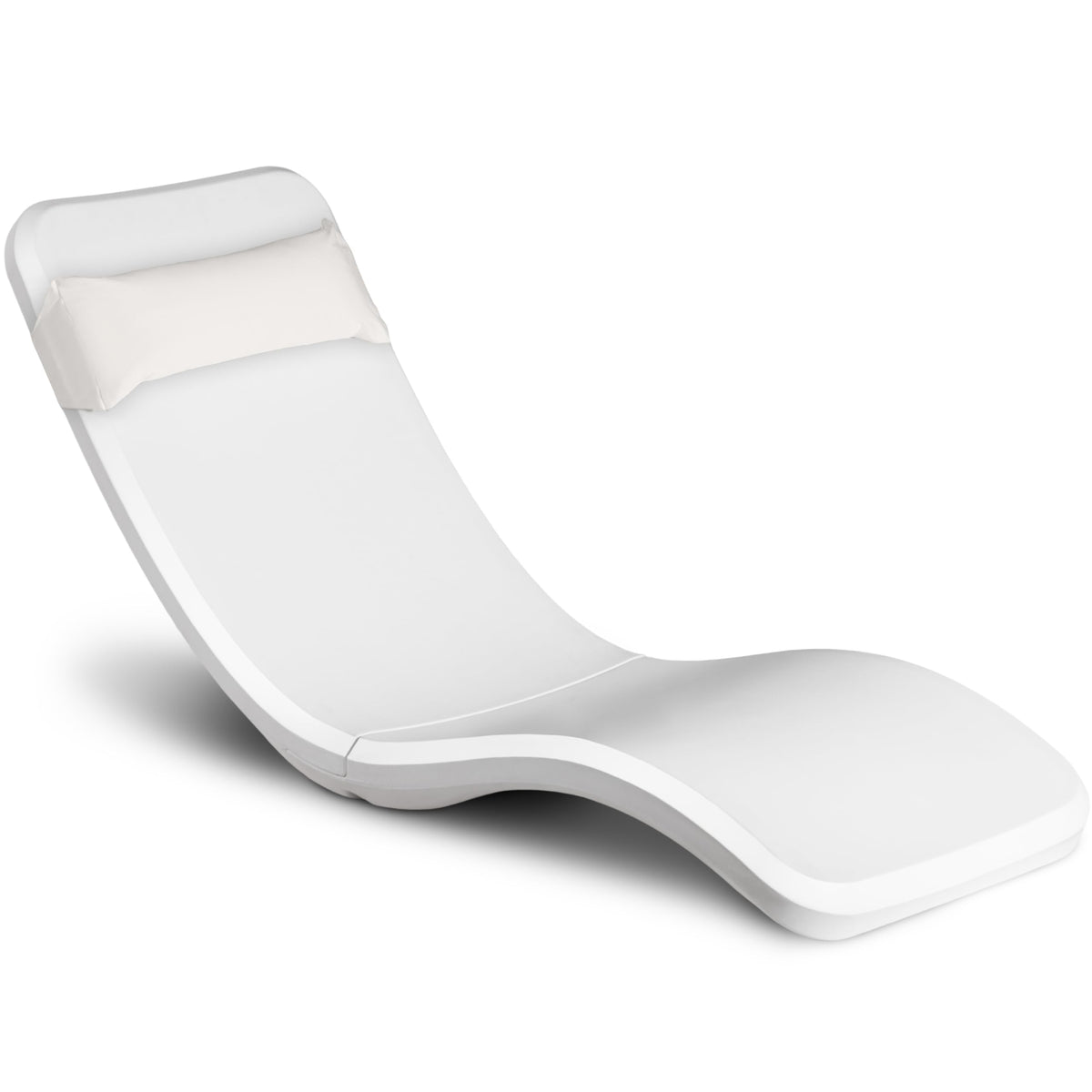 In pool lounge chair waterproof and weighted chaise lounger outdoor pool furniture for patio or Baja shelf