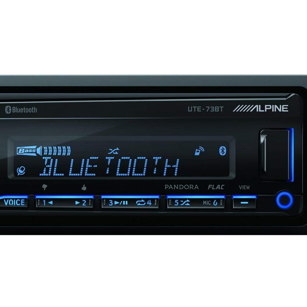 UTE-73BT Mechless Digital Media Receiver with Bluetooth Wireless Technology for Car Stereo