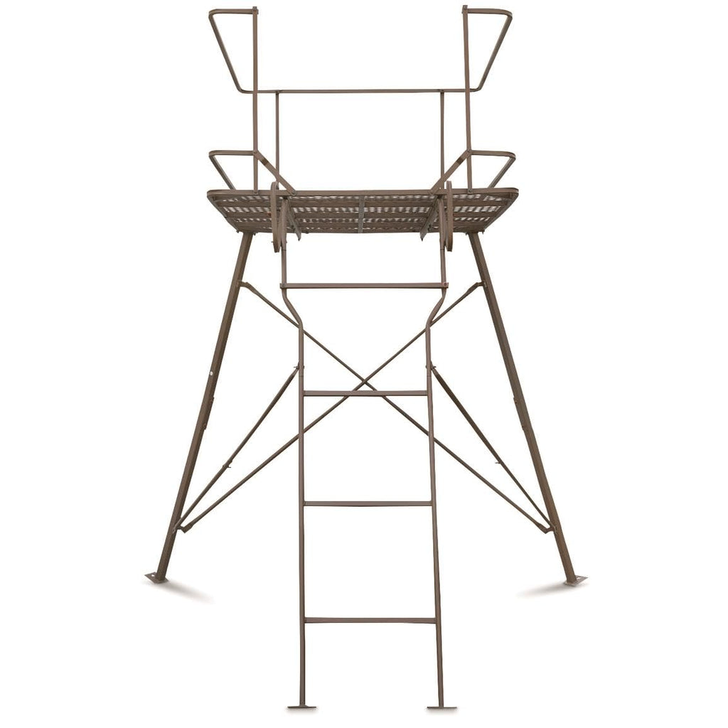 6 Foot Tripod Hunting Tower Blind 2 Man Elevated Stand Hunting Gear Equipment Accessories 4 by 4