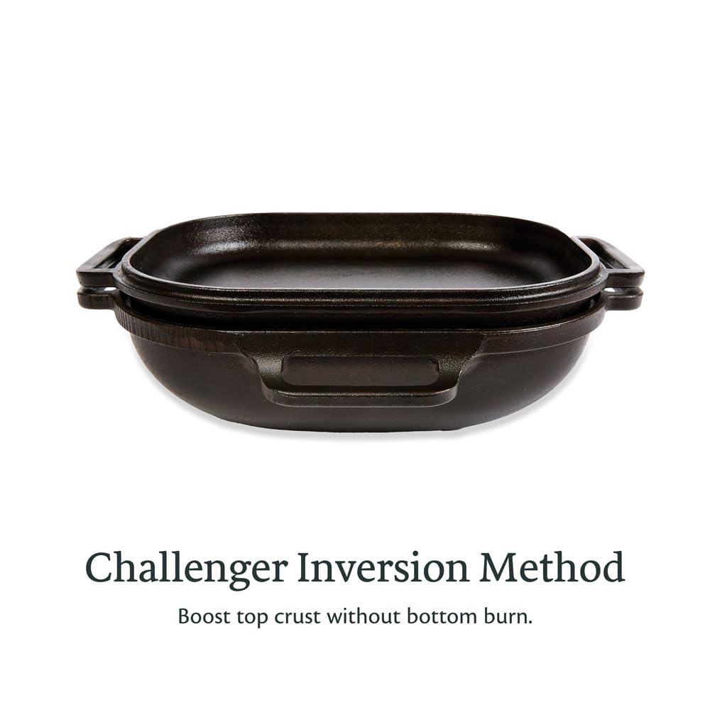 Cast iron loaf pan with lid artisan sourdough homemade bread baking preseasoned heavy duty oven safe