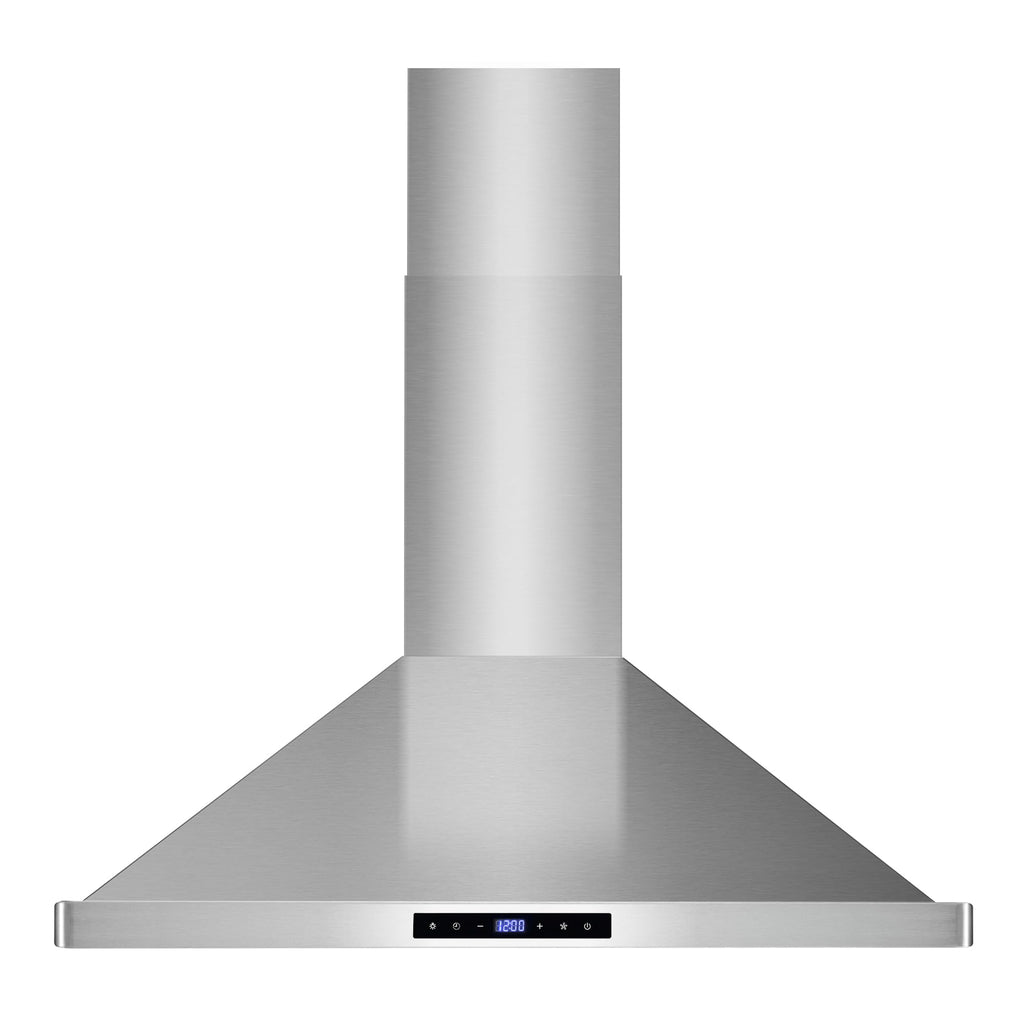 30 in 380 CFM ducted wall mount range hood LED stainless steel kitchen exhaust ventilation Coll
