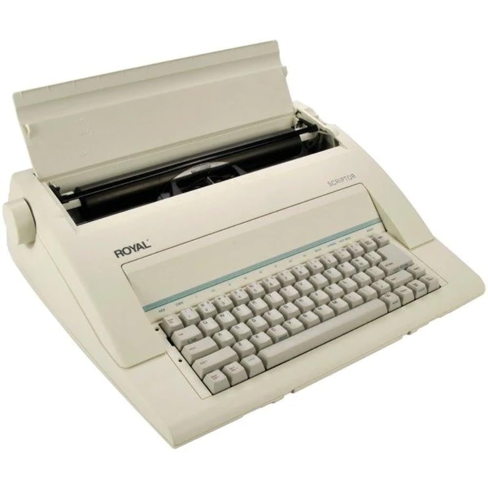 69149V Scriptor Typewriter Keyboard 45 Keys 17 Functions 20 Keystroke Buffer Word Correction Bold Typing