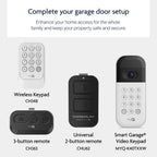 Wall Mounted Smart Garage Door Opener with Battery Backup WiFi App and Smartphone Remote Control