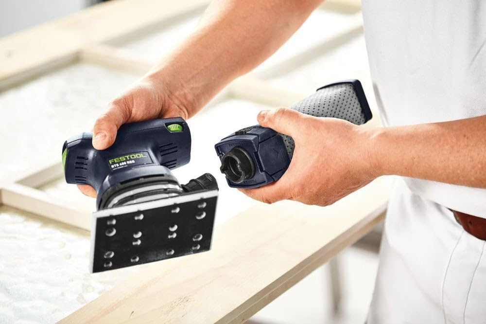 576054 Finish Orbital Sander RTS 400 REQ Plus Compact Finishing Sander for Woodworking and Detail Sanding