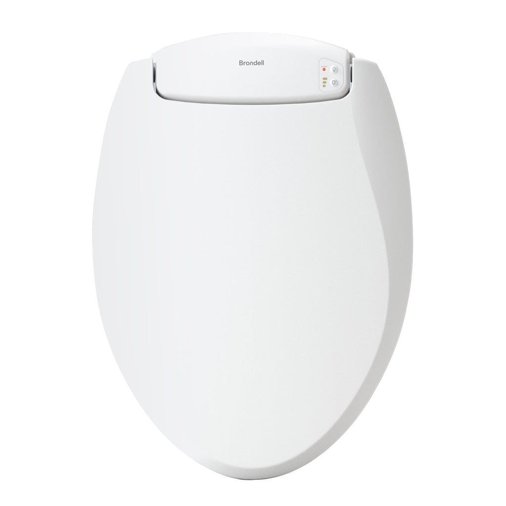 L60EW LumaWarm Heated Nightlight Elongated Toilet Seat White Warm Heated Seat for Bathroom