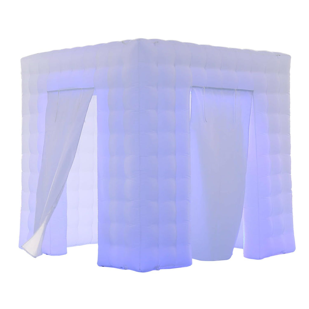 Inflatable 360 Photo Booth 8.2x8.2ft Portable Photobooth Tent 16 Colors LED Dimmable Backdrop for Events