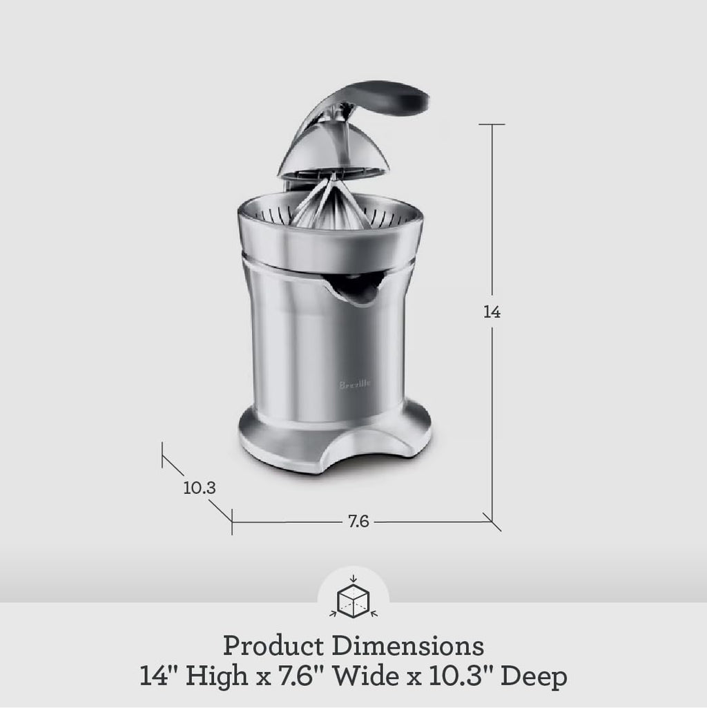 800CPXL Citrus Press Pro Orange Juicer Brushed Stainless Steel Electric Juicer for Fresh Juice