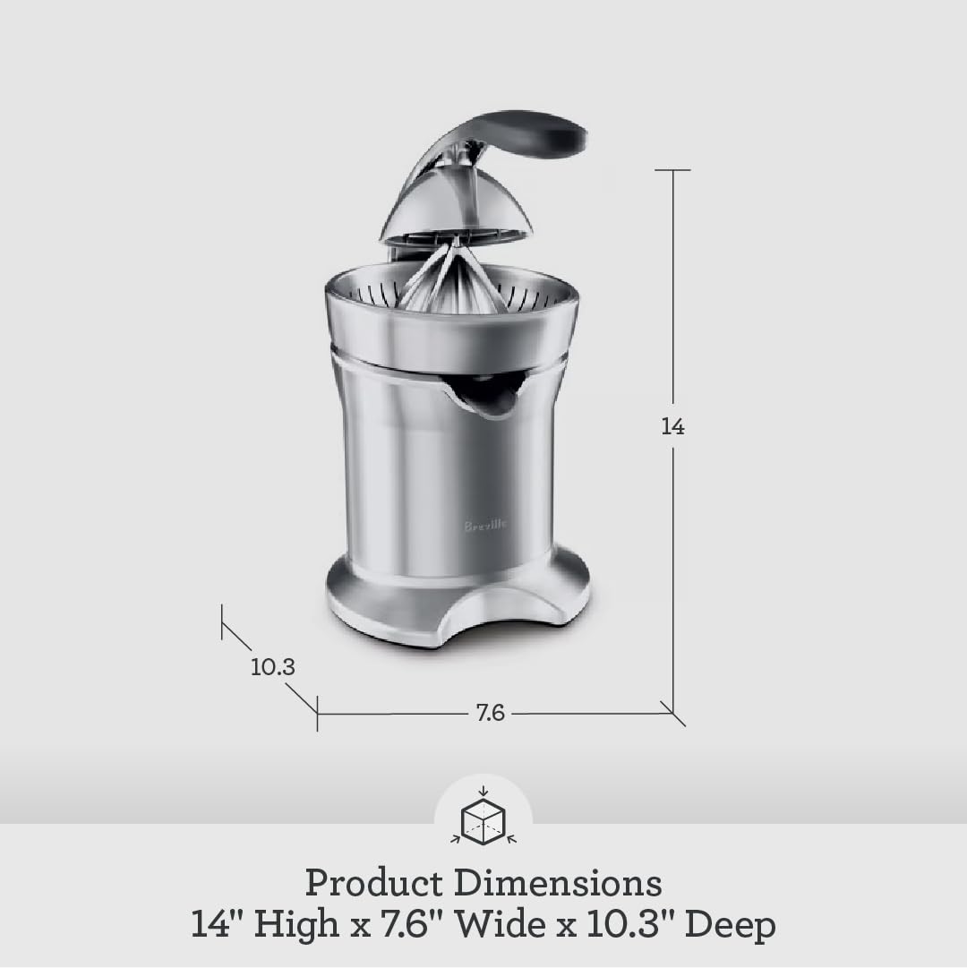800CPXL Citrus Press Pro Orange Juicer Brushed Stainless Steel Electric Juicer for Fresh Juice