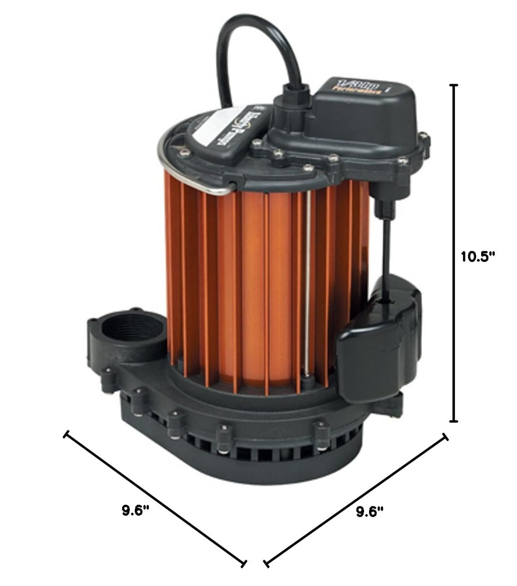 237 0.33 HP Submersible Sump Pump Heavy Duty Cast Iron Water Pump for Basement Sump Pit Drainage