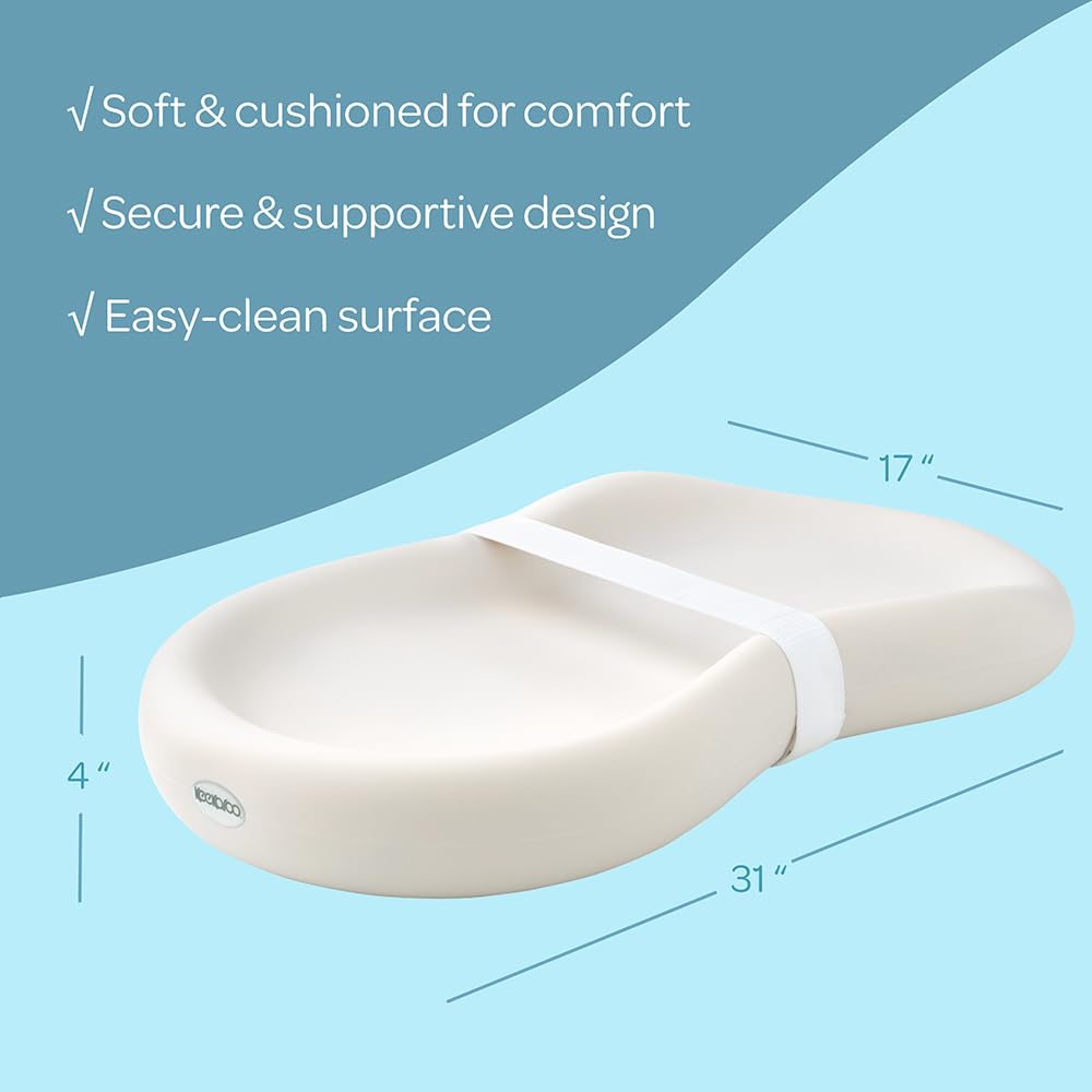 Peanut Changer Baby Vanilla Original Easy Clean Pad Shell Over Foam Water Repellent Wipeable Diaper Pad