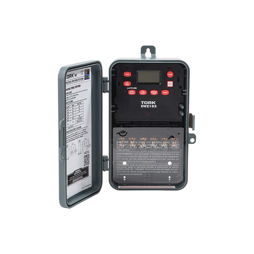 Electronic programmable multipurpose control astronomic 7 day time switch EWZ Series 120 to 277 V