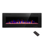 Modern Recessed and Wall Mounted Electric Fireplace 50 Inch Indoor Heater for Living Room Home