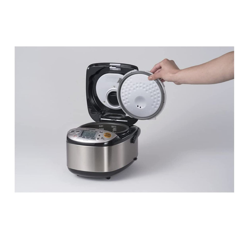 Micom 3 cup compact rice cooker warmer multiple settings stainless steel retractable cord easy transport
