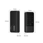 UWB Smart Lock U400 with Apple Home Key Fingerprint Deadbolt Keyless Entry for Home Door Black