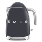 KLF03 Electric Kettle 1.7L 7 Cup Retro Hot Water Boiler Fast Boiling Auto Shut Off Soft Open Lid Grey Renewed