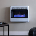 30000 BTU Vent Free Blue Flame Natural Gas Heater for Indoor Home Garage Workshop Heating Solution