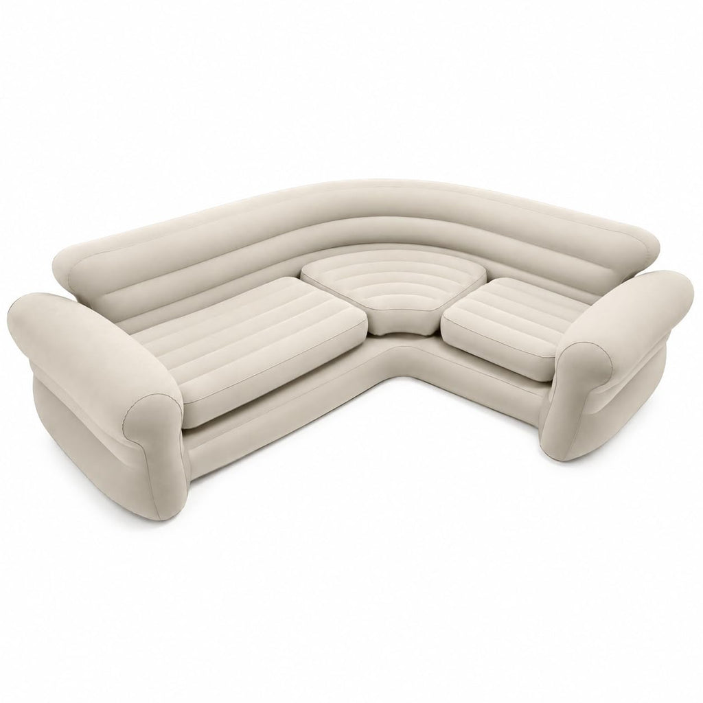Inflatable Corner Sofa L Shaped Couch Family Lounge Living Room Indoor Outdoor Seating Furniture