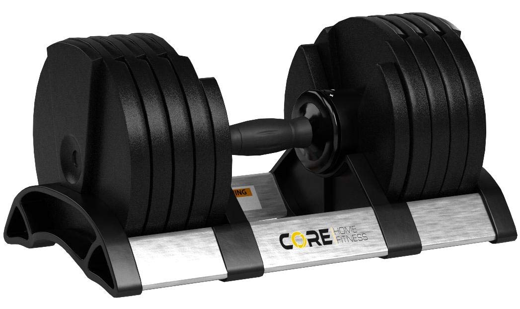 Adjustable Dumbbell Weight Set Compact All in One Home Gym Strength Training Fitness Equipment