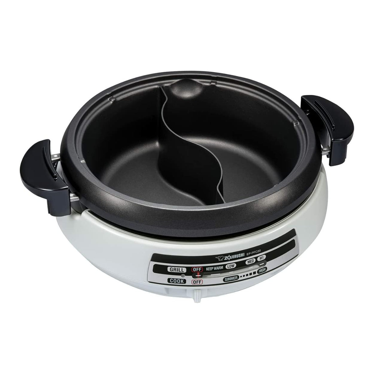 EP-PFC20HA Electric Skillet for Yin Yang Hot Pot Gourmet d’Expert Nonstick Adjustable Temperature Multi Cooker