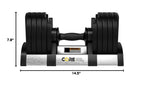 Adjustable Dumbbell Weight Set Compact All in One Home Gym Strength Training Fitness Equipment