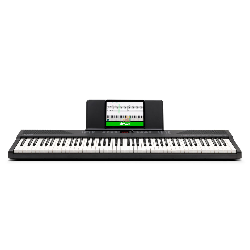 88 Key Digital Piano Keyboard with Built-In Speakers, Beginner Bundle