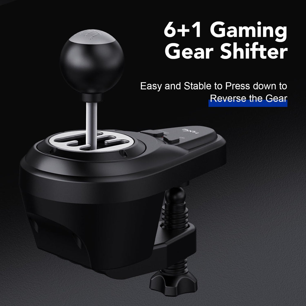 V99 Force Feedback Racing Wheel with Pedals and Shifter for Racing and Driving Simulator Games