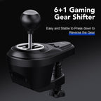 V99 Force Feedback Racing Wheel with Pedals and Shifter for Racing and Driving Simulator Games