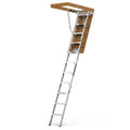 Aluminum Attic Ladder Pull Down System Attic Stairs Attic Lift 7'8 to 10'3 Ceiling 22.5 x 54 380 lbs Capacity