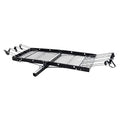 Cargo Carrier with Bike Rack 500 lb Capacity Black Heavy Duty Steel Fits 2 Inch Tow Receiver