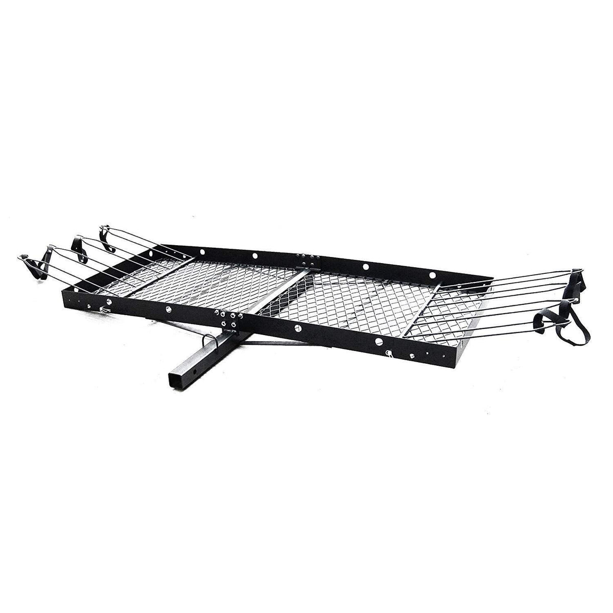 Cargo Carrier with Bike Rack 500 lb Capacity Black Heavy Duty Steel Fits 2 Inch Tow Receiver