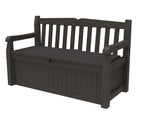 Solana 70 Gal Outdoor Storage Bench Waterproof Weather Resistant Patio Pool Accessories Deck Box