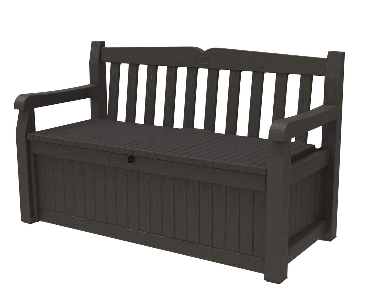 Solana 70 Gal Outdoor Storage Bench Waterproof Weather Resistant Patio Pool Accessories Deck Box