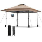 13x13 Pop Up Canopy Tent Instant Outdoor Easy One Push Portable Sun Shelter for Camping Patio