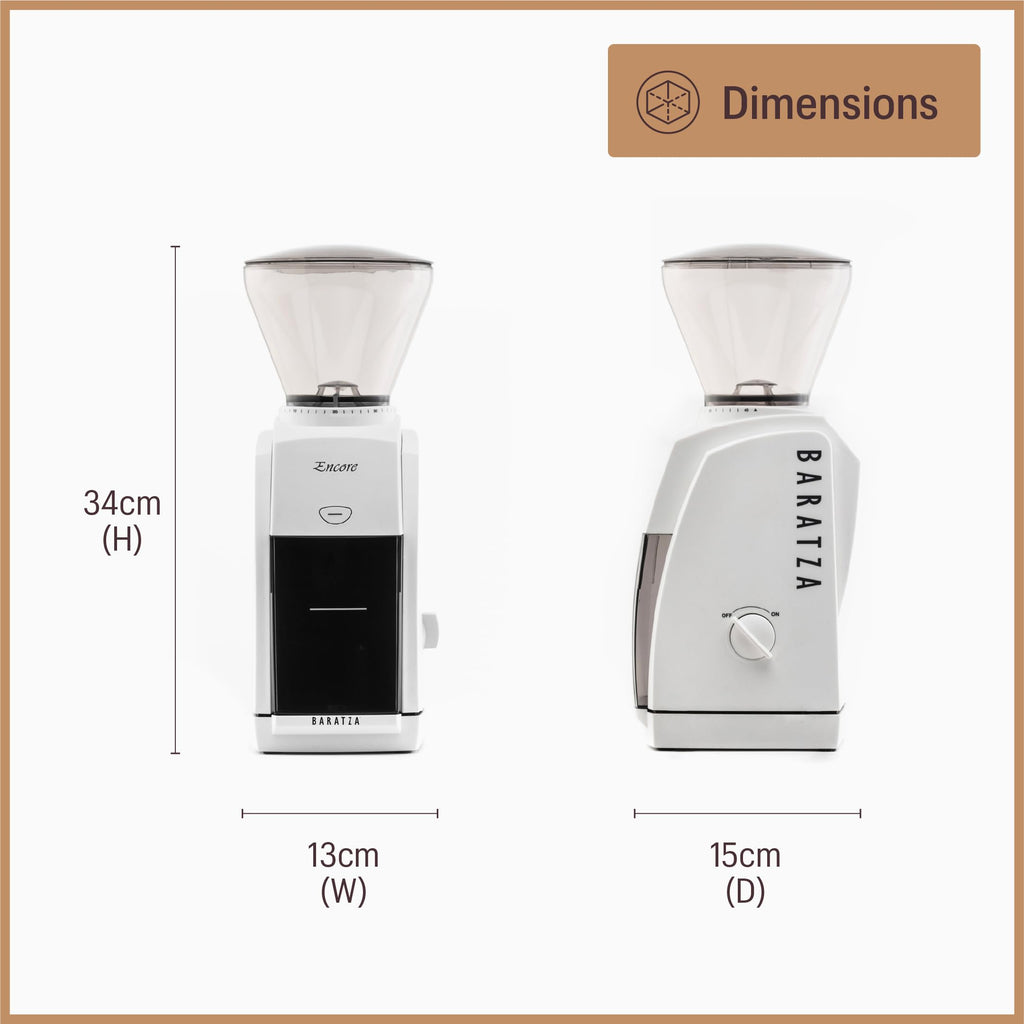 Encore coffee grinder ZCG485BLK black conical burr adjustable 40 grind settings for home brewing