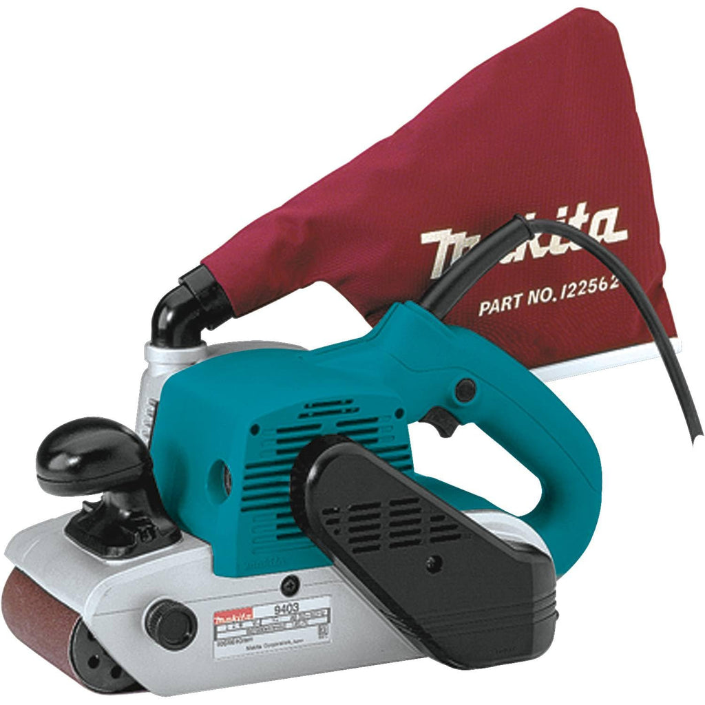 9403 4 x 24 inch belt sander teal corded electric heavy duty woodworking sanding tool for workshop