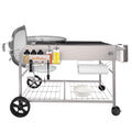 Grill table stand cart for 22 and 18 Original Kettle JumboJoe Master Touch Performer charcoal prep accessories