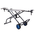 MCSSTAND Mitering Chop Saw Stand Power Lift Heavy Duty Steel Frame All Terrain Wheels Gas Strut for S14MCS