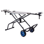 MCSSTAND Mitering Chop Saw Stand Power Lift Heavy Duty Steel Frame All Terrain Wheels Gas Strut for S14MCS
